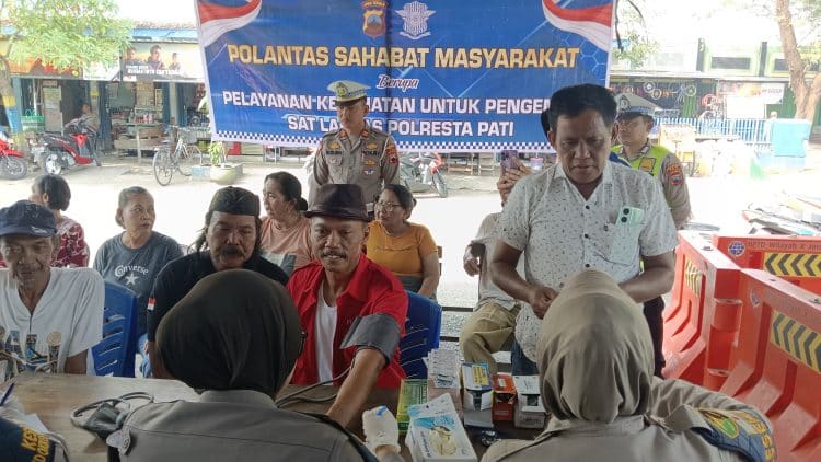 Rutin dan Terjadwal !! Satlantas Polresta Pati Buka Pemeriksaan Kesehatan Gratis