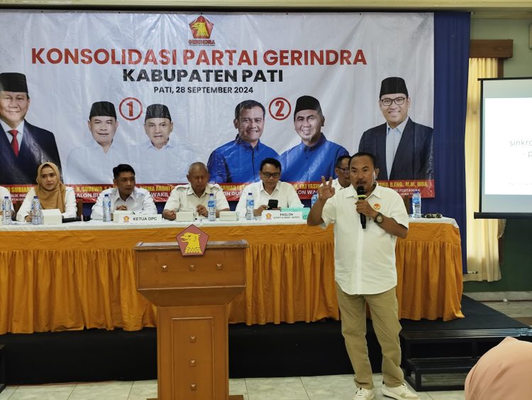 Menang! Konsolidasi Partai Gerindra Pati Usung Dua Paslon