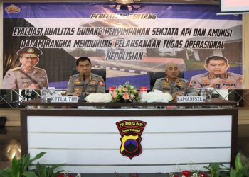 Demi Profesionalisme, Puslitbang Polri Teliti Kelayakan Gudang Senjata Polresta Pati