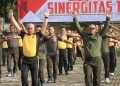 TNI – Polri Pati Pererat Silaturahmi Lewat Olahraga Rutin