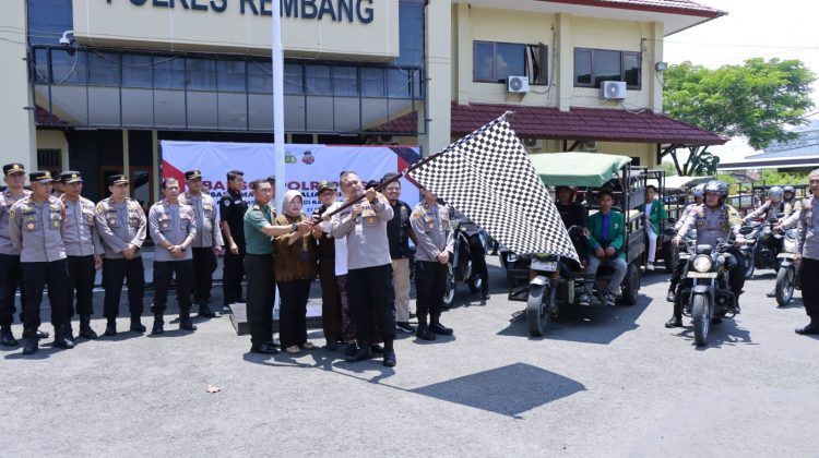 Baksos! Sinergi Polres Rembang dan Elemen Mahasiswa