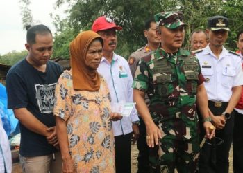 Korban Kebakaran di Lumbungmas Terima Bantuan