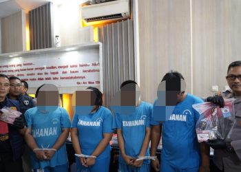 Preman Berkedok, 4 Orang Asal Bekasi di Bekuk Polisi