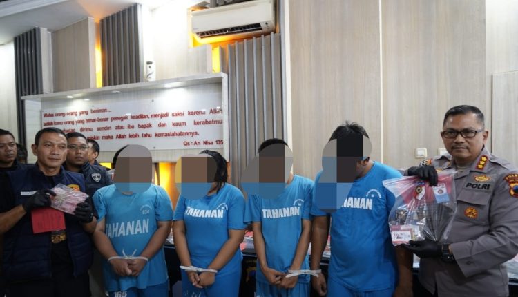 Preman Berkedok, 4 Orang Asal Bekasi di Bekuk Polisi