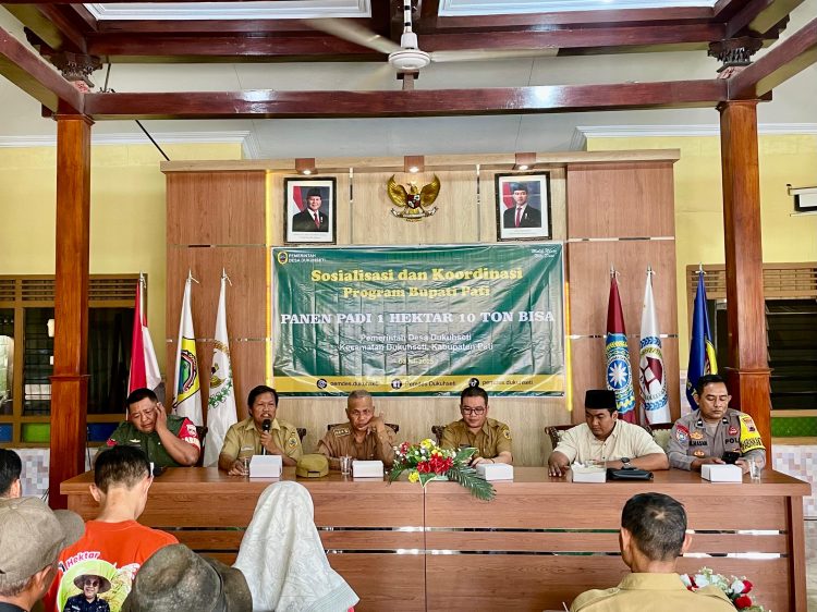 Kumpulkan Petani, Kades Dukuhseti Dukung Program Bupati Pati “Panen 1 Ha 10 Ton Bisa
