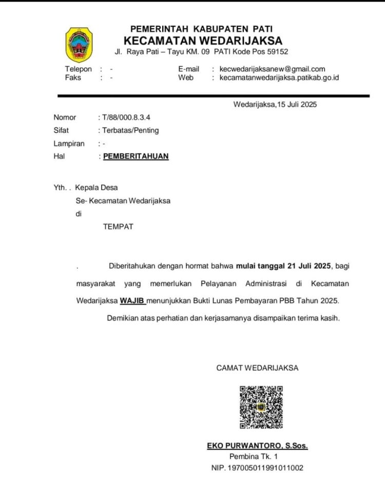 Warga Heboh! Surat Wajib Lunas PBB Viral, Ini Lho