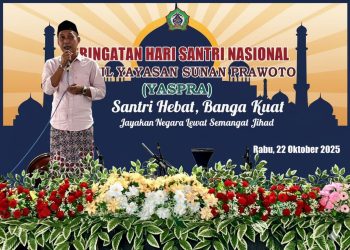 Peringatan HSN, Kades Prawoto Ajak Santri Teladani Semangat Jihad Membangun Bangsa