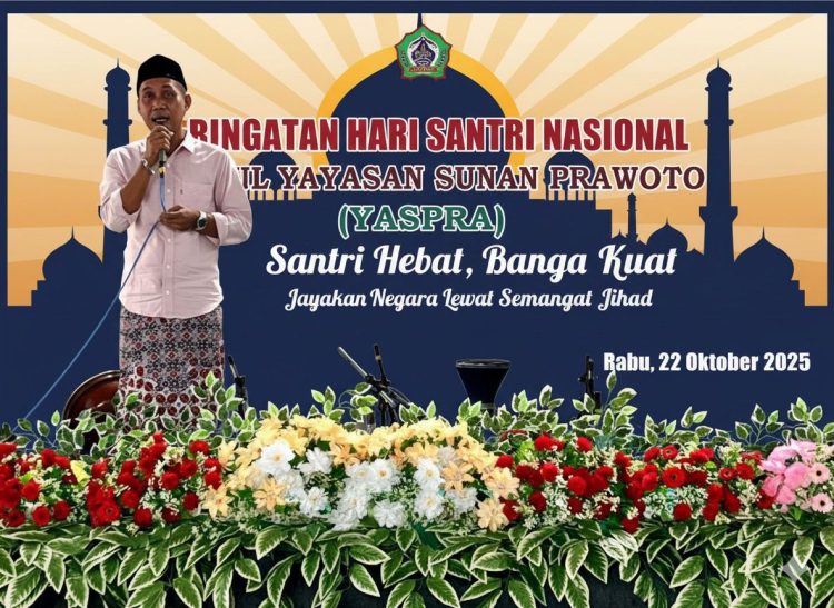Peringatan HSN, Kades Prawoto Ajak Santri Teladani Semangat Jihad Membangun Bangsa