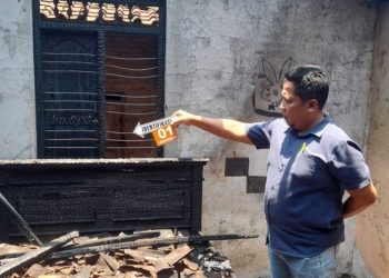 SI Jago Merah Hanguskan Rumah Warga,  Diduga Akibat Konsleting Listrik