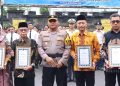 Upacara Bela Negara, Kapolres Rembang Beri Penghargaan kepada Empat Warga Inspiratif