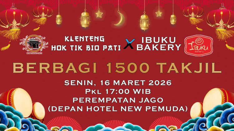 Klenteng Hok Tik Bio Pati dan Ibuku Bakery Tebar 1.500 Takjil Gratis, Wujud Toleransi di Bulan Ramadan