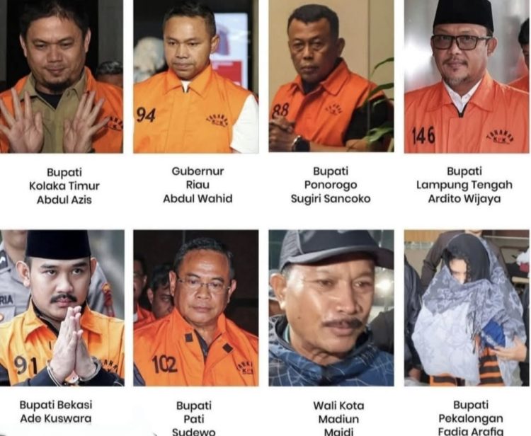 8 Kepala Daerah Terseret OTT KPK, Dari Bupati Pati Hingga Gubernur Riau