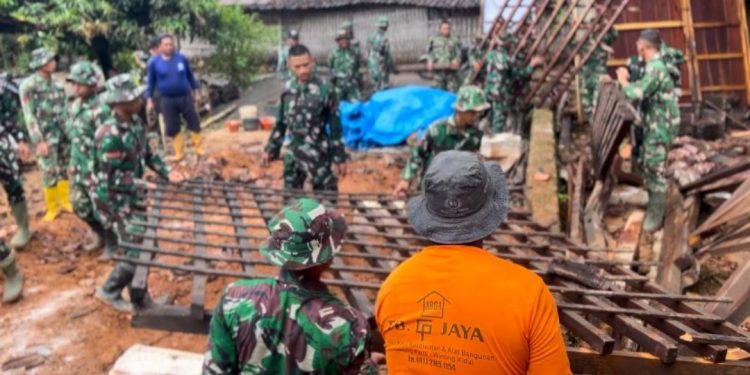 Program TMMD Pati, Rumah Warga Dibongkar