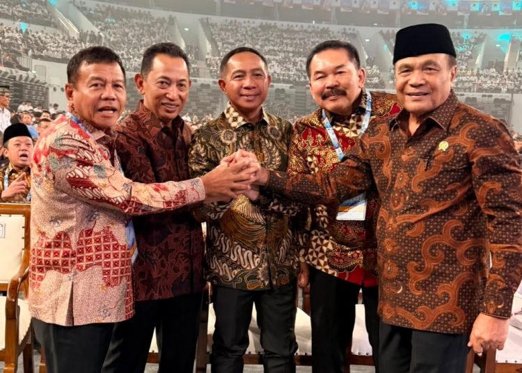 Kekompakan Kapolri, Panglima TNI, Jaksa Agung hingga Kepala BIN Warnai Harkopnas 2026