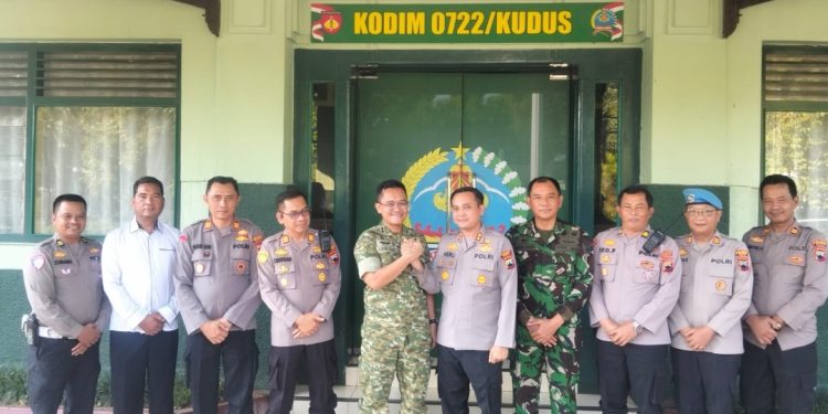 Momen Hangat Kapolres Kudus dan Dandim 0722, Perkuat Soliditas TNI-Polri
