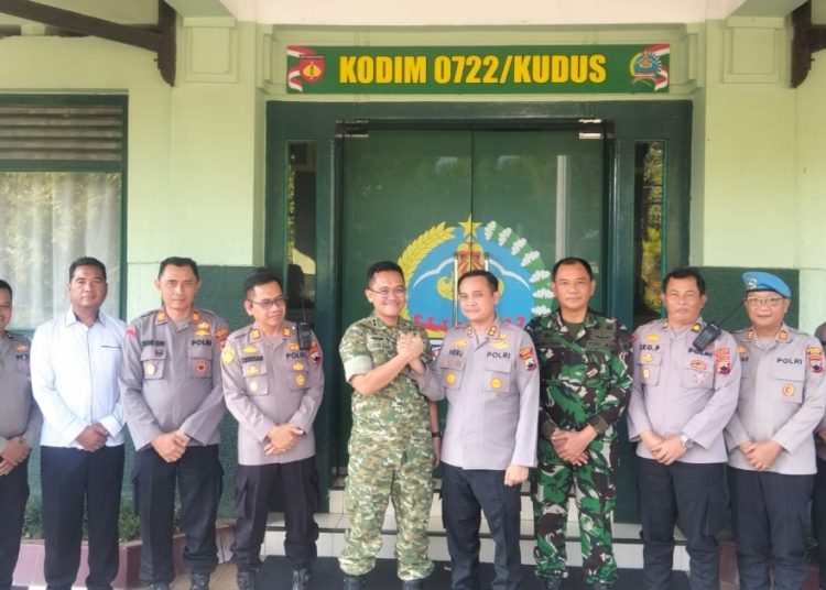 Momen Hangat Kapolres Kudus dan Dandim 0722, Perkuat Soliditas TNI-Polri