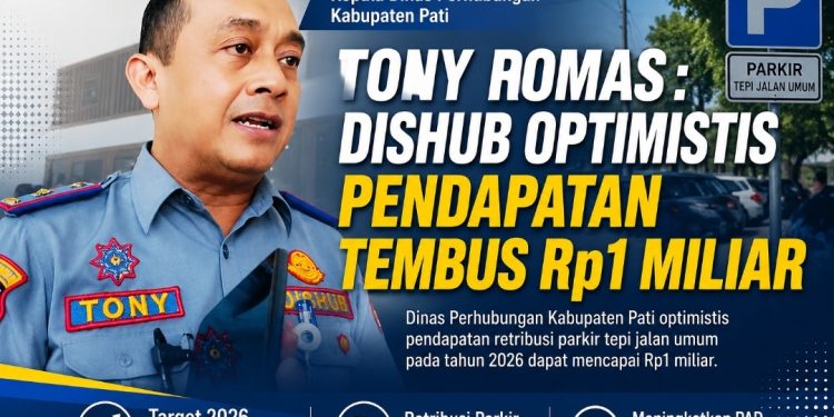 Target Retribusi Parkir Pati Naik Jadi Rp700 Juta, Dishub Optimistis Pendapatan Tembus Rp1 Miliar