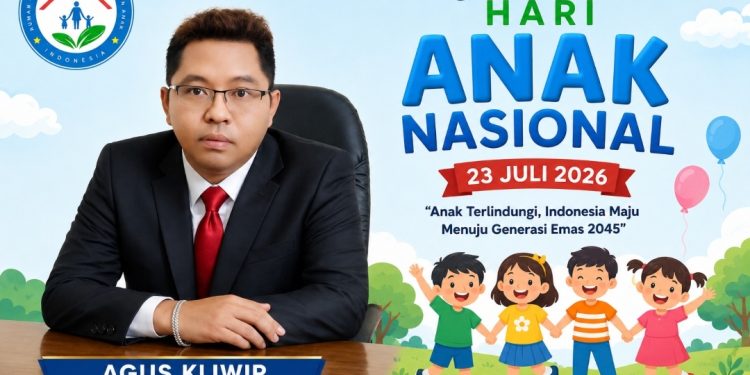 Hari Anak Nasional 2026, Agus Kliwir Ajak Semua Pihak Lindungi Anak dan Hentikan Kekerasan