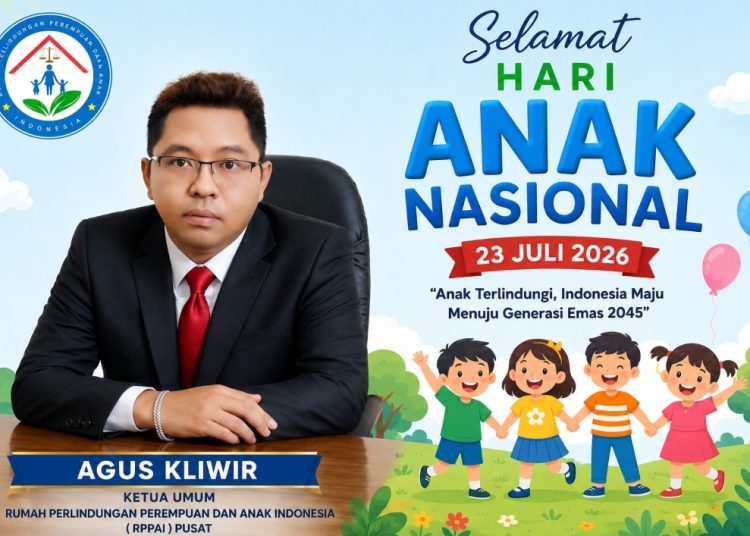 Hari Anak Nasional 2026, Agus Kliwir Ajak Semua Pihak Lindungi Anak dan Hentikan Kekerasan