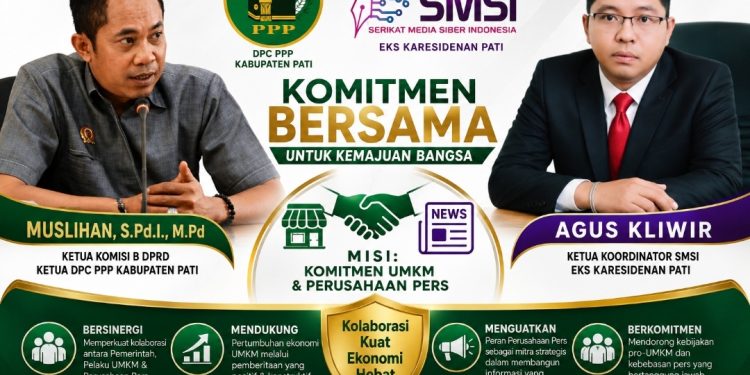 Pati Bergerak! Muslihan dan Agus Kliwir Perkuat Komitmen UMKM dan Dunia Pers
