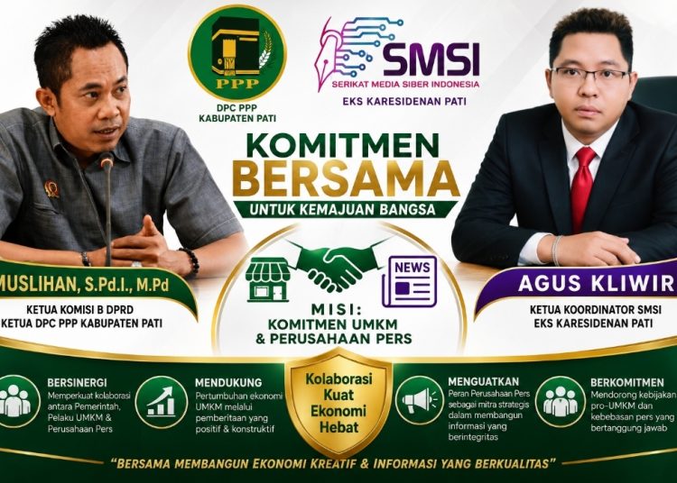 Pati Bergerak! Muslihan dan Agus Kliwir Perkuat Komitmen UMKM dan Dunia Pers