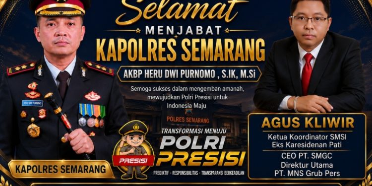 AKBP Heru Dwi Purnomo Jadi Kapolres Semarang, Agus Kliwir Ucapkan Selamat