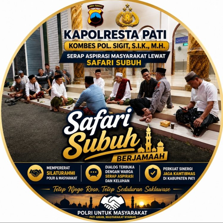 Kapolresta Pati Sapa Warga Lewat Safari Subuh, Perkuat Kamtibmas dari Masjid