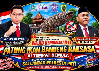 Agus Kliwir Kritik Penghilangan Ikon Bandeng Raksasa, Plt Bupati Pati Wajib Kembalikan