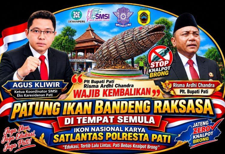 Agus Kliwir Kritik Penghilangan Ikon Bandeng Raksasa, Plt Bupati Pati Wajib Kembalikan