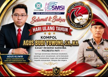 Agus Kliwir Ucapkan Selamat HUT Kasat Narkoba Polresta Pati