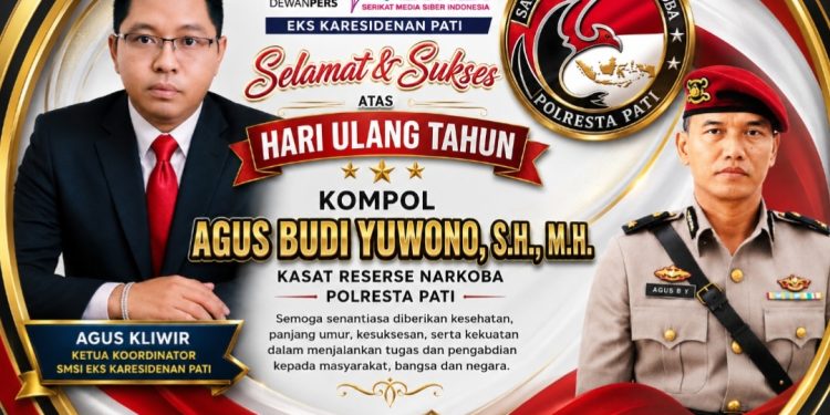 Agus Kliwir Ucapkan Selamat HUT Kasat Narkoba Polresta Pati
