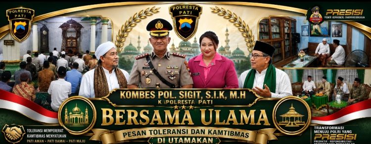 Kapolresta Pati Gandeng Tokoh Ulama, Pesan Toleransi dan Kamtibmas di Utamakan