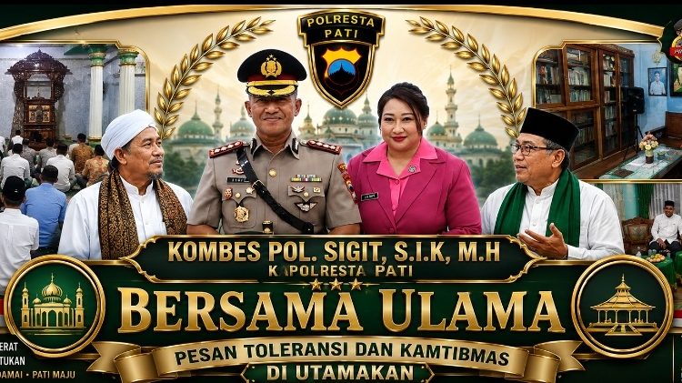 Kapolresta Pati Gandeng Tokoh Ulama, Pesan Toleransi dan Kamtibmas di Utamakan