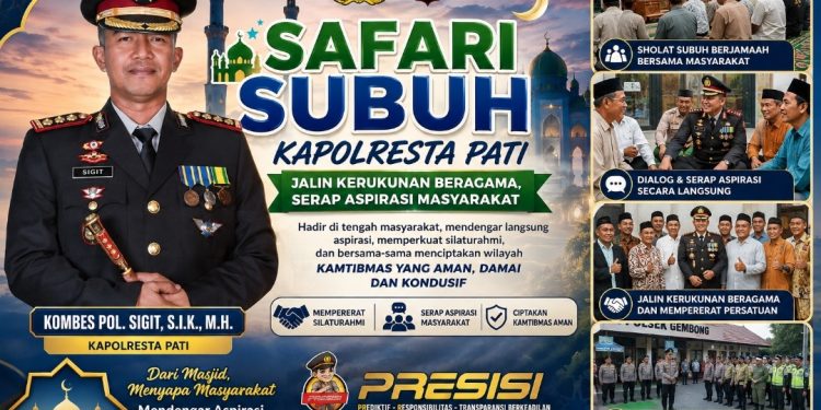 Safari Subuh, Kapolresta Pati Menjalin Kerukunan Beragama dan Serap Aspirasi Masyarakat