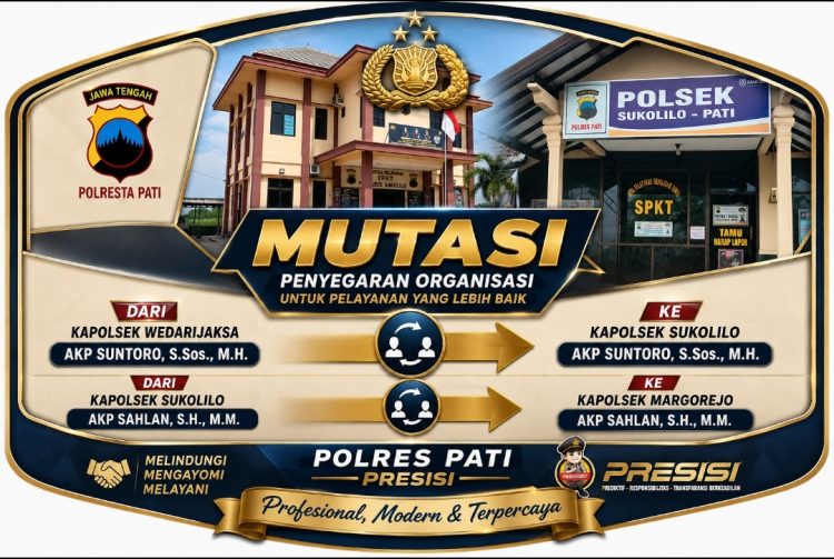 Rotasi Kapolsek Bergulir, AKP Suntoro Gantikan AKP Sahlan di Sukolilo