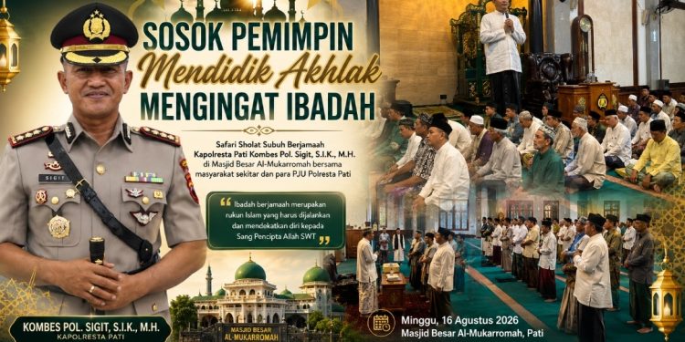 Sosok Pemimpin Mendidik Akhlak, Kombes Pol Sigit Mengingatkan Ibadah