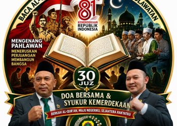 Doa, Khataman 30 Juz dan Sholawatan, H. Suwito dan Burhan Mengenang Jasa Pahlawan
