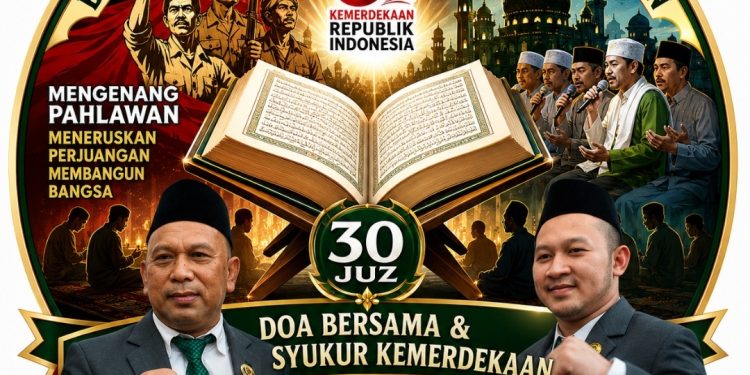 Doa, Khataman 30 Juz dan Sholawatan, H. Suwito dan Burhan Mengenang Jasa Pahlawan