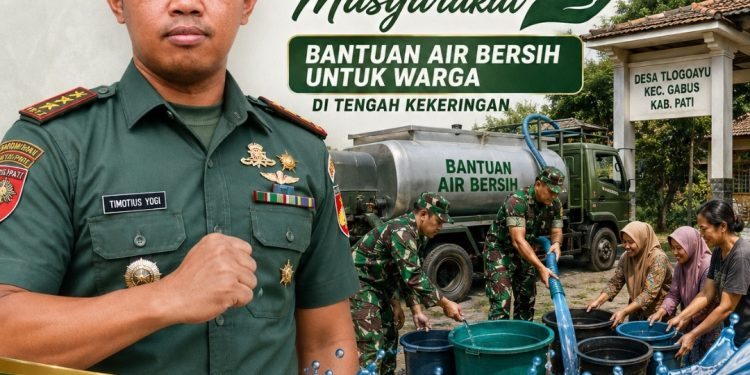 Terima Bantuan Air Bersih, Warga Apresiasi Kodim 0718/Pati