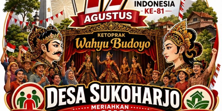 Warga Tumpah Ruah, Ketoprak Wahyu Budoyo Bikin Semarak HUT RI