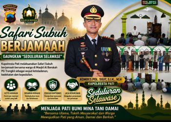 Tampilkan Keteladanan, Kapolresta Pati : Safari subuh Berjamaah Gaungkan “Seduluran Selawase”