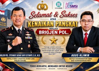 Naik Pangkat, Agus Kliwir : Brigjen Pol. Stefanus Satake Menjabat Karo Log Polda Sulsel