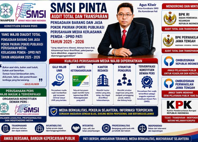 BPK, Ombudsman dan KPK Cek Data Kantor! Agus Kliwir Desak Audit Total Pengadaan & Pokir Publikasi Pati 2025 – 2026