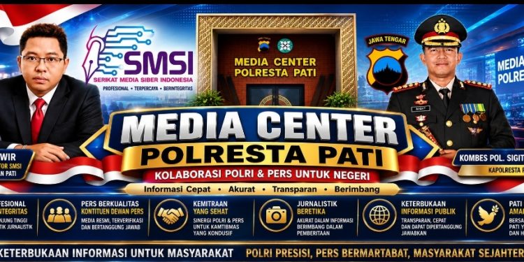 Resmi Dibuka! SMSI Pinta Media Center Polresta Pati Utamakan Perusahaan Pers Berkualitas