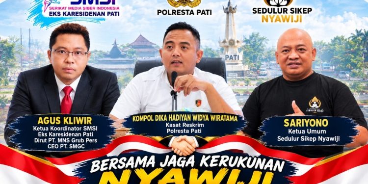 SMSI dan Sedulur Sikep Nyawiji, Kompol Dika : Sinergi Jadi Kunci Jaga Pati