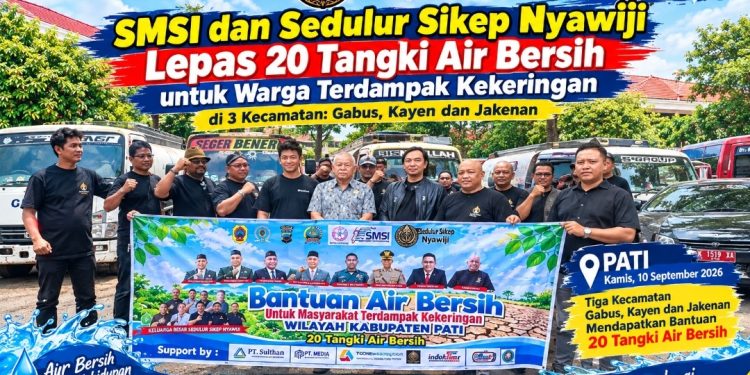 20 Tangki Air Bersih Dilepas, Staf Ahli Bupati Apresiasi SMSI dan SSN, PT. Putra Jaya Sakti Samudra