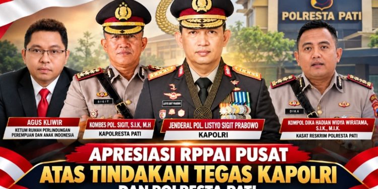 RPPAI Pusat Apresiasi Kapolri dan Polresta Pati, Perkara Dugaan KDRT Naik ke Tahap Tersangka