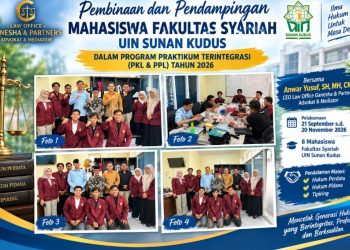 Bimbing Calon Praktisi Hukum, Law Office Ganesha & Partners Terima 8 Mahasiswa UIN Sunan Kudus