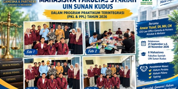 Bimbing Calon Praktisi Hukum, Law Office Ganesha & Partners Terima 8 Mahasiswa UIN Sunan Kudus