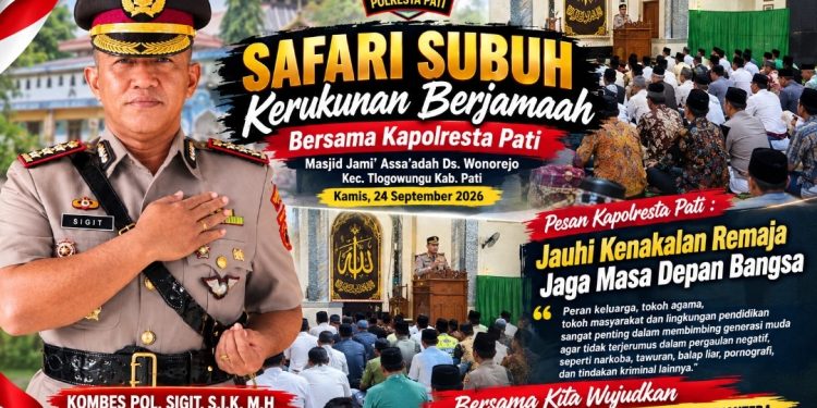 Dari Masjid Jami’ Assa’adah, Kapolresta Pati Serukan Pati Aman dan Generasi Muda Terjaga